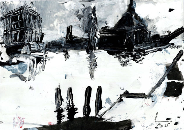 CIUDAD 01. Venecia soñada Media Mixta Papel Otros