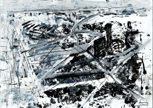 CIUDAD 07. Calles nevadas Media Mixta Papel Otros