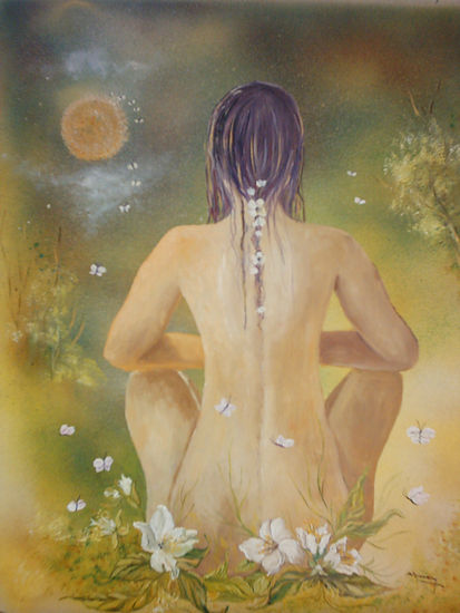 india Oil Panel Nude Paintings