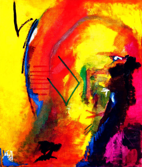 Jesús de Nazaret. Mixed media Canvas Figure Painting