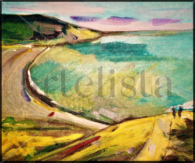 La playa alta Mixed media Textile Landscaping
