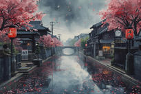 Silencio de cerezos...