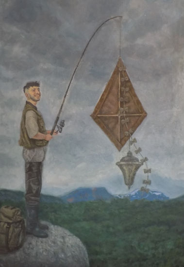 El soñador Oil Canvas Figure Painting