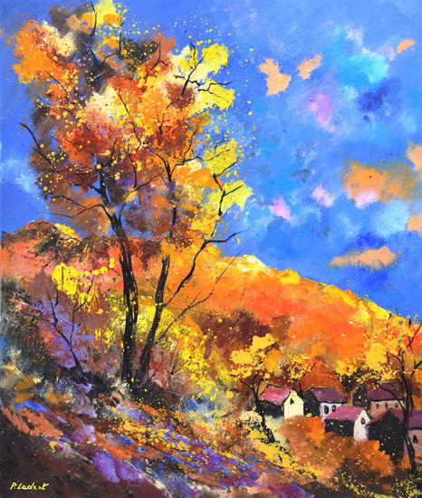 Autumn Oil Canvas Landscaping