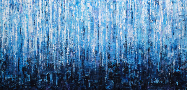 Dreamscape in Blue Acrylic Canvas Landscaping