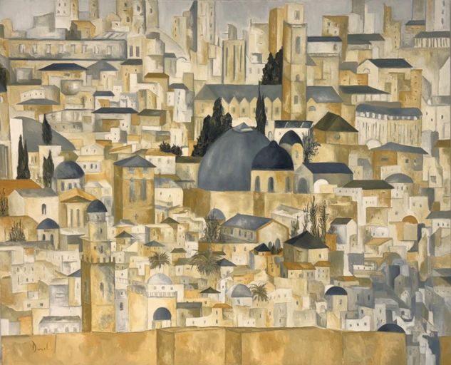 Jerusalén Óleo Lienzo Otros