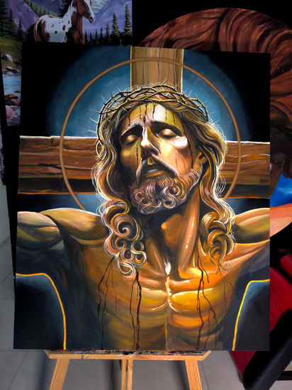 Mi Jesús Acrylic Canvas Portrait