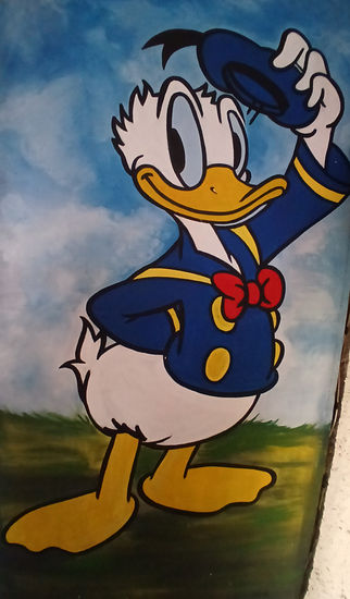 Pato Donald Óleo Lienzo Otros