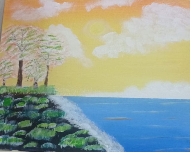 dulce dia de sol Acrylic Canvas Landscaping