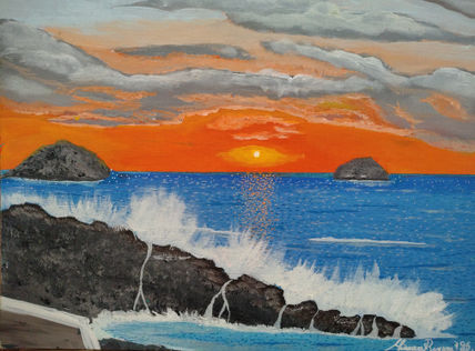 Atardecer en el Mar...