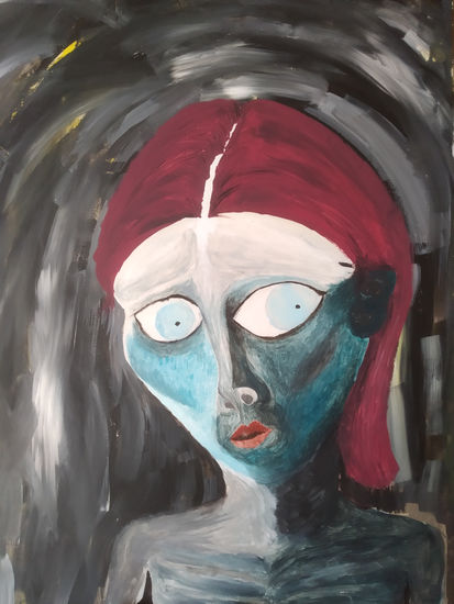 Arriva (it's coming) Acrylic Panel Figure Painting