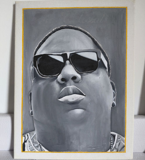 Biggie Smalls Oil Canvas Portrait