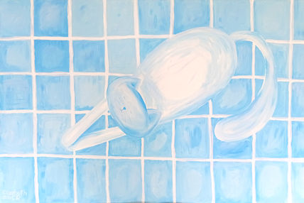 El gato azul
