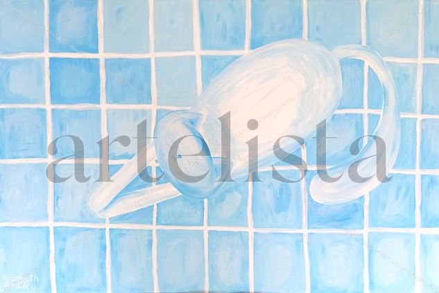 EL GATO AZUL Acrylic Canvas Animals