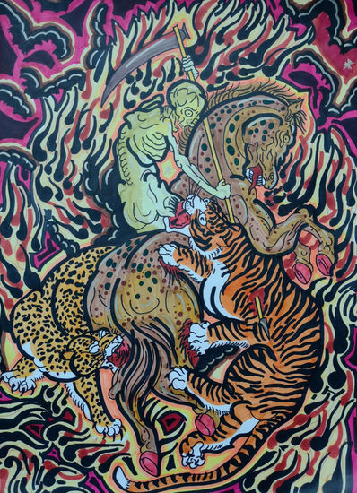 JINETE HAMBRE Media Mixta Cartulina Otros