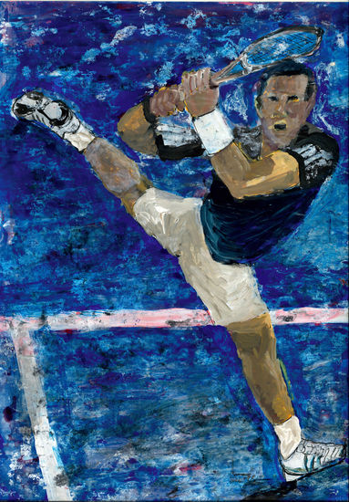 TENIS 03 Mixed media Paper Sports