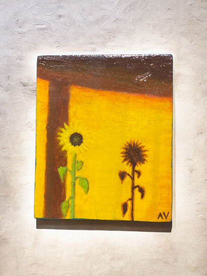 Día cálido Acrylic Panel Floral Painting