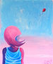 La niña del globo rojo