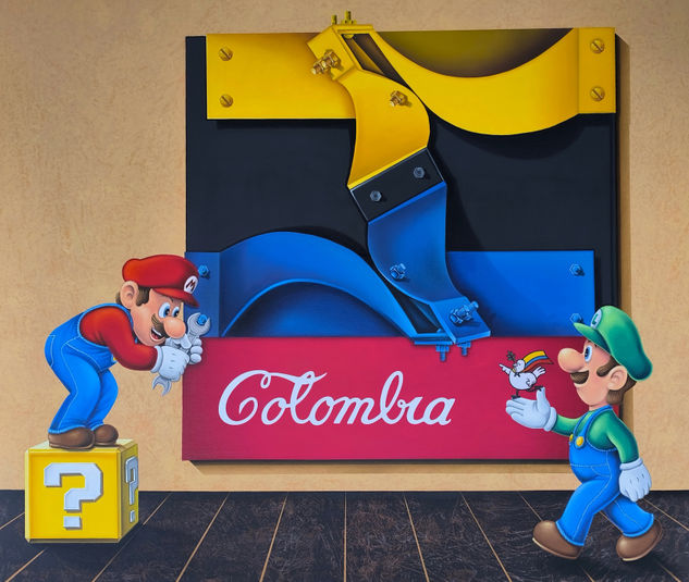 RECONSTRUYENDO UN SUEÑO Oil Canvas Figure Painting