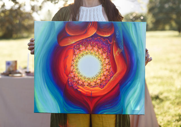 Encuepar el ser Acrílico Lienzo Desnudos