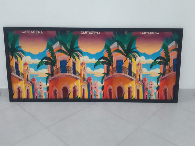 Cartagena Centro Linograbado