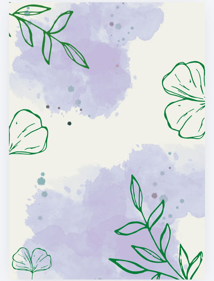 Hojas y sueño Papel Floral