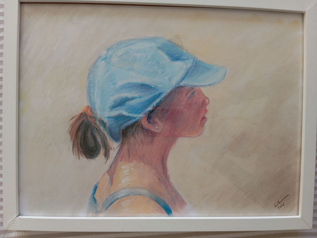 Maria Pastel Paper Portrait