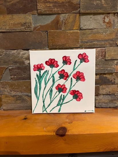 Alegría Acrylic Canvas Floral Painting