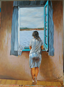 Mujer en la ventana