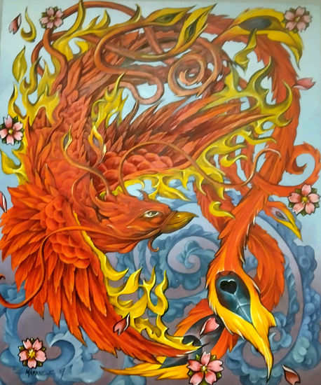 Fénix programado Oil Canvas Animals