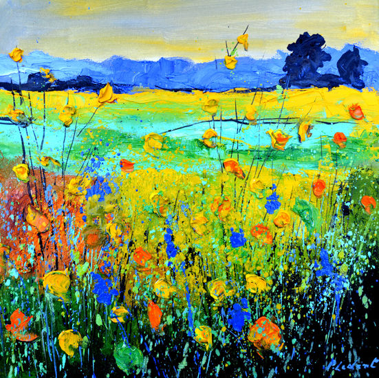 Wild flowers 4426 Oil Canvas Landscaping