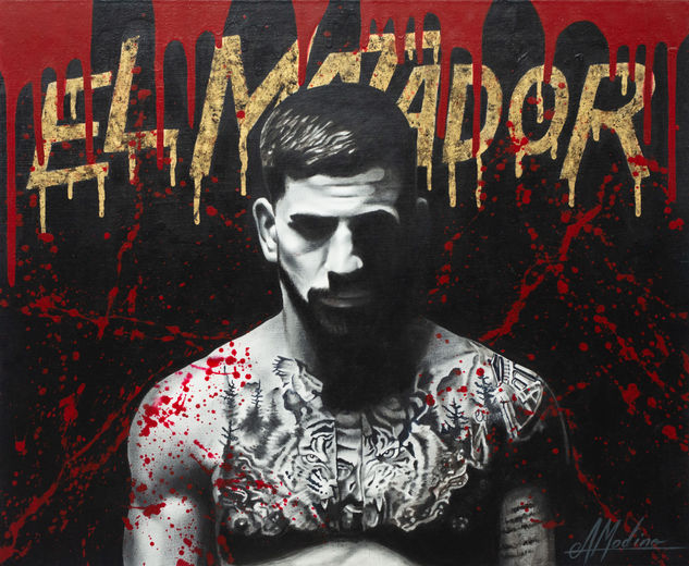 TOPURIA Mixed media Canvas Figure Painting