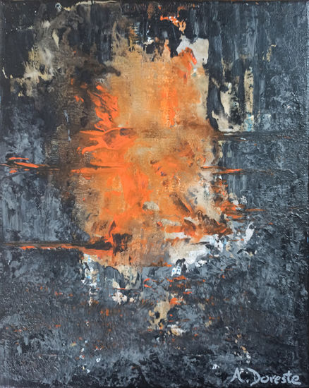 Llamas en la oscuridad Acrílico Lienzo Otros