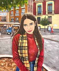 Andrea en plaza del...