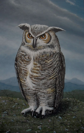 The Messenger Óleo Tabla Animales