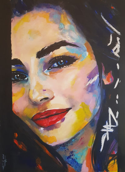 Fiore Mixed media Card Figure Painting