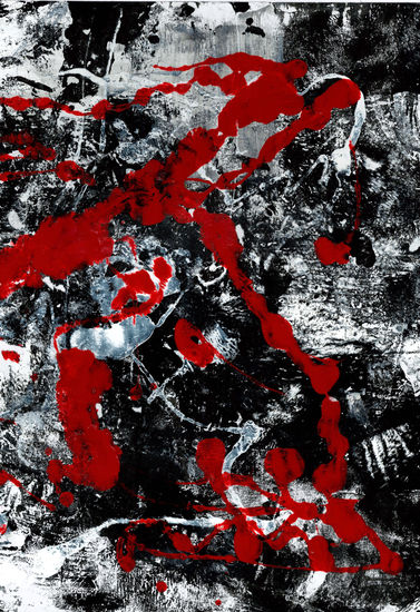 CALIGRAFÍA ROJA 04 Media Mixta Papel Otros