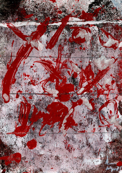 Caligrafía roja 06