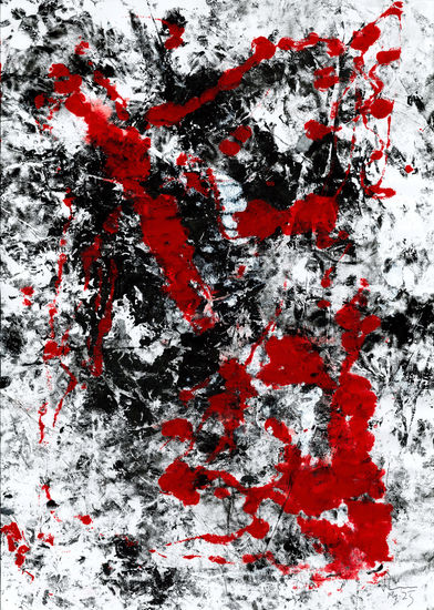 CALIGRAFÍA ROJA 09 Media Mixta Papel Otros