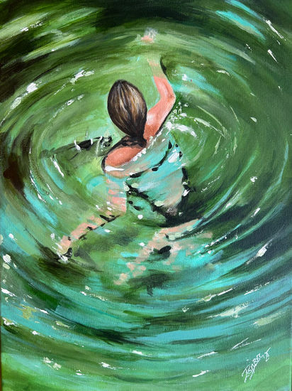 Observadora Acrylic Canvas Landscaping