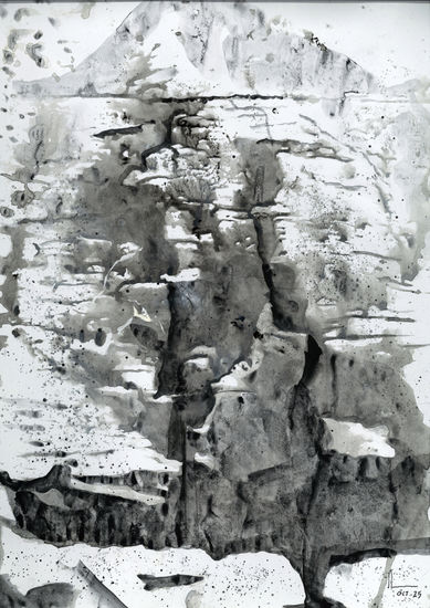 GLACIAR 01 Mixed media Paper Landscaping