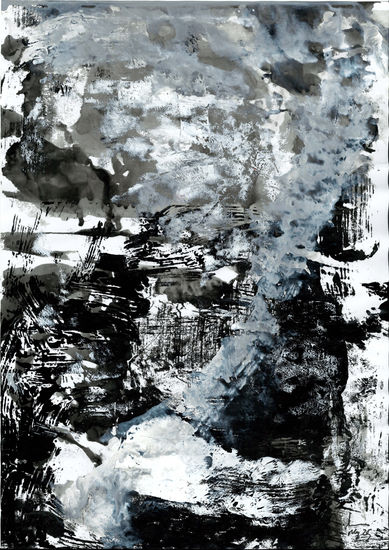 GLACIAR 07 Mixed media Paper Landscaping