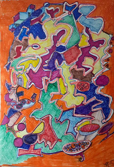 sin titulo Felt-tip pen Card Others