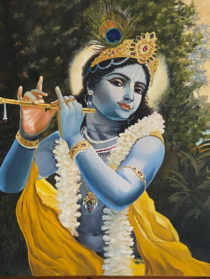 KRSHNA Oil Canvas Figure Painting