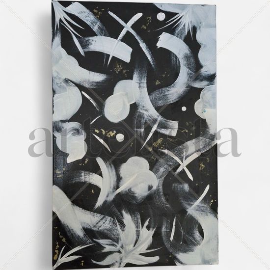 Entropía en blanco Acrílico Lienzo Otros