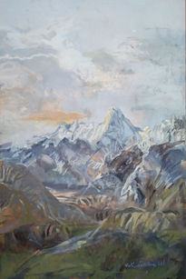 "cielo con montaña"