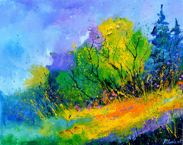 Colourful summer Oil Canvas Landscaping