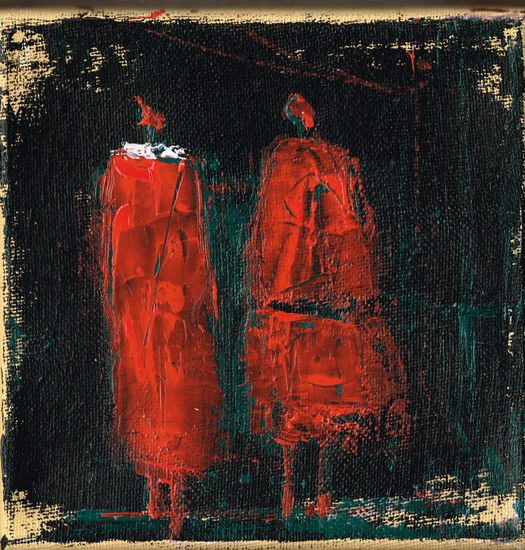 Addis Ababa Acrylic Textile Figure Painting