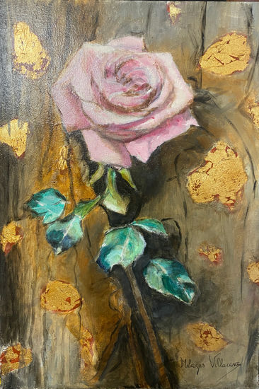 Flor Óleo Tabla Floral