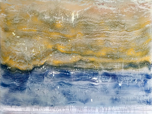 Esencia del mar Mixed media Canvas Landscaping